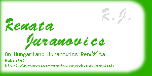 renata juranovics business card